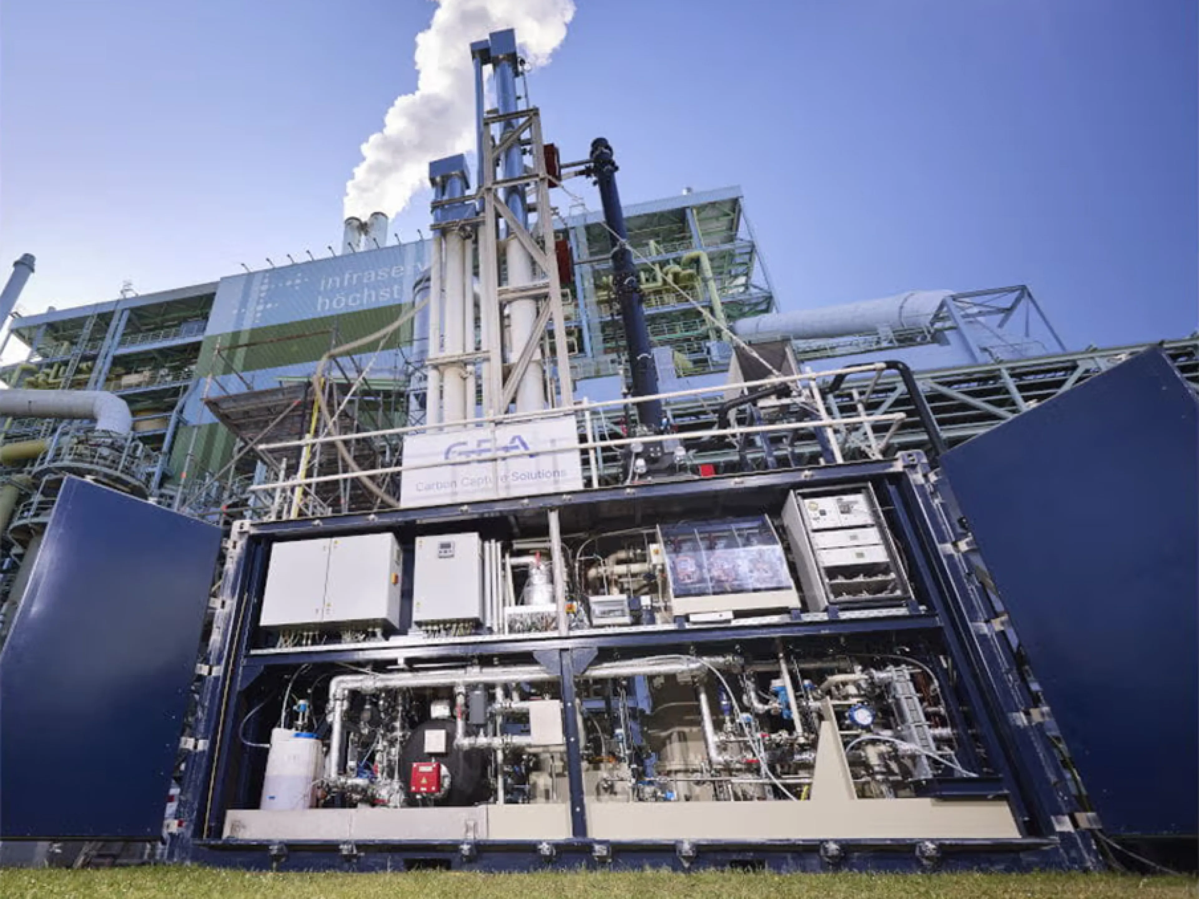 Gea's carbon capture pilot plant was connected to Infraserv Höchst's sewage sludge incineration plant, one of the largest and most modern of its kind in Germany. Photo: Infraserv Gea's carbon capture pilot plant was connected to Infraserv Höchst's sewage sludge incineration plant, one of the largest and most modern of its kind in Germany