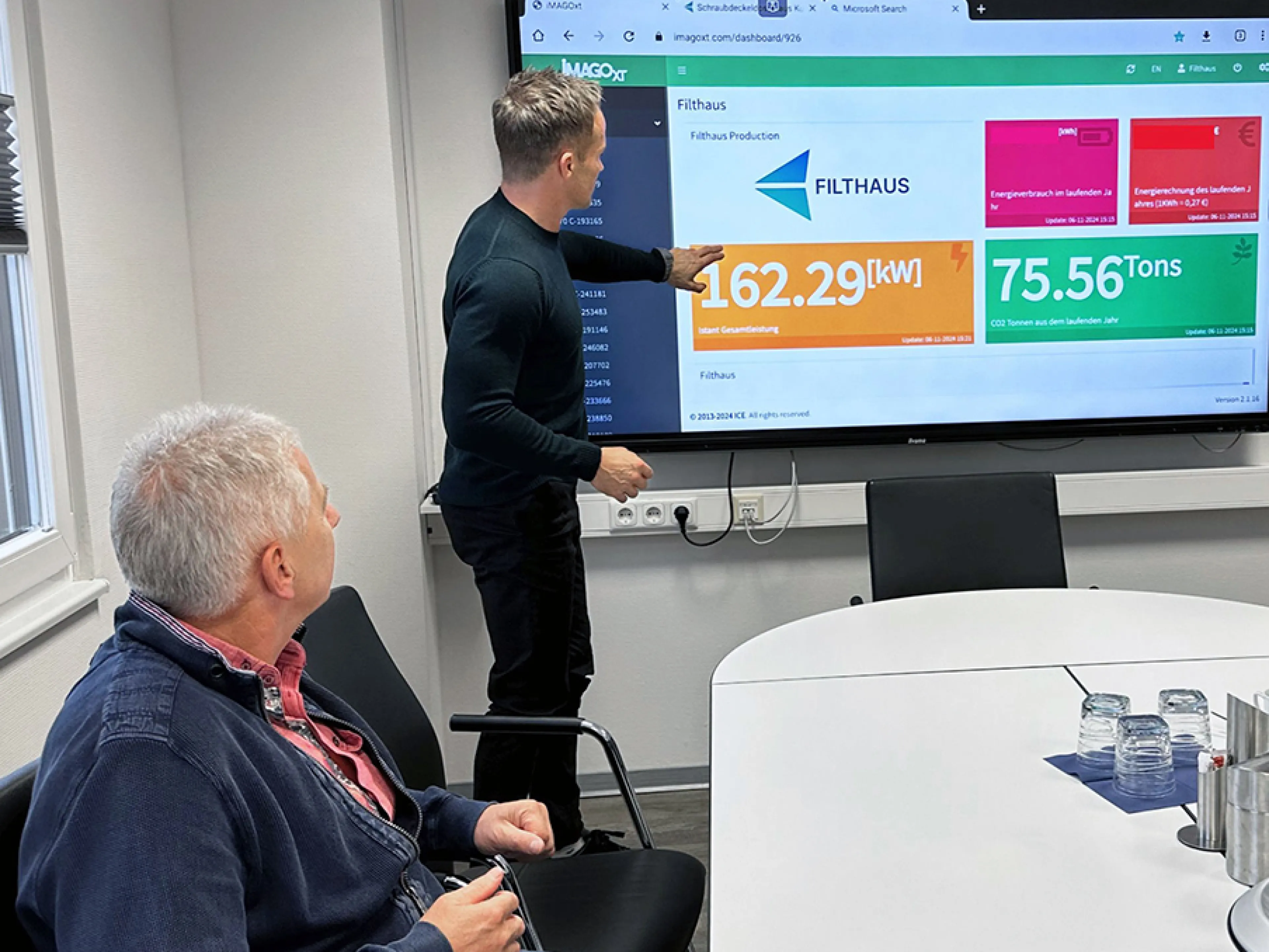Filthaus and Wittmann are direct neighbors in Meinerzhagen, so it's easy to meet up spontaneously. Photo: Wittmann Group Filthaus and Wittmann are direct neighbors in Meinerzhagen, so it's easy to meet up spontaneously to discuss about energy monitoring