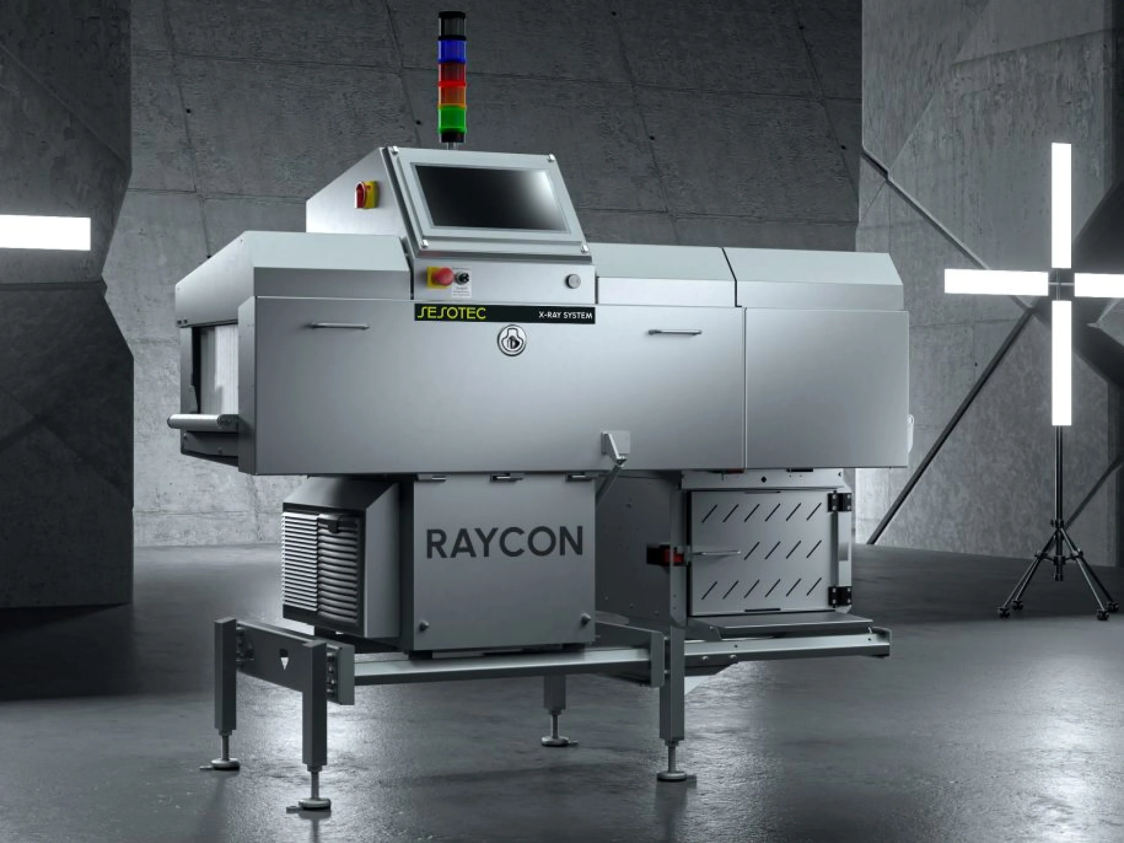 At first glance, it looks like an ordinary X-ray inspection device - but inside the „RAYCON D+ TX” is state-of-the-art AI technology, Photo: Sesotec At first glance, it looks like an ordinary X-ray inspection device - but inside the „RAYCON D+ TX” is state-of-the-art AI technology
