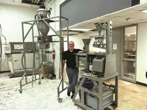 Patrick Sommers, Sales Manager at Sesotec Inc., is convinced of the advantages that the Polymers Centre in Charlotte, North Carolina offers Sesotec