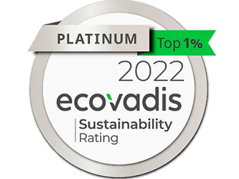 Ecovadis platinum label