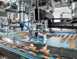 The redundant machine concept of the packaging line is based on the Schubert Flowpacker, which seamlessly integrates pick-and-place feeding and packaging in the flow module