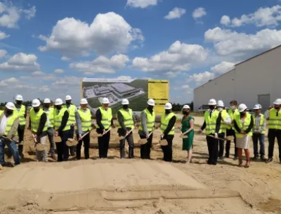 Groundbreaking ceremony for the extension of Südpack Klobuck